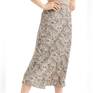 Free People Patterned satin Skirt